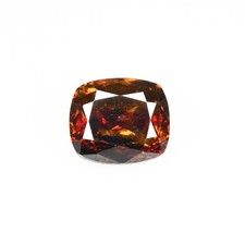 3.39Ct Mesmerizing Cushion 8.6 x 7.4 MM 100% Natural Orange Red Spain Sphalerite