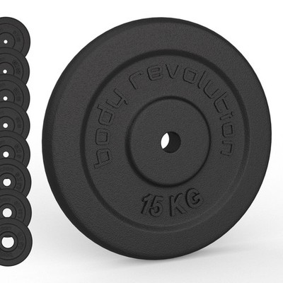 Gusseisen Hantelscheiben 2 x 0,5 kg