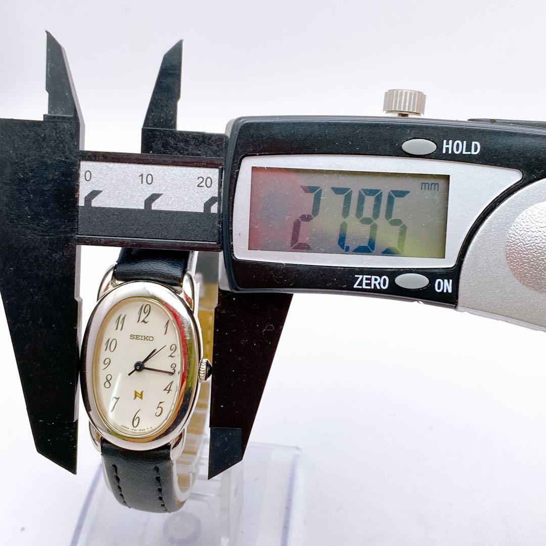 SEIKO Noie 1F21-5B70 White Dial Silver Watch Women Quartz Japan