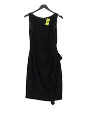 Coast A-Line Midi Dress UK10 in Black