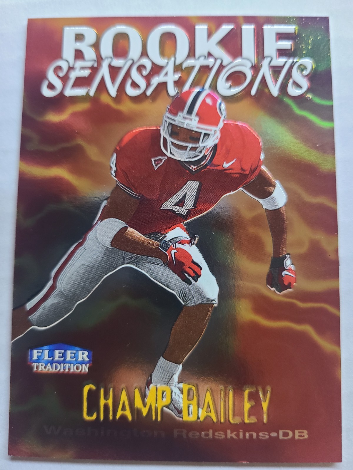 Champ Bailey Fleer Tradition Rookie Sensations #1 Base