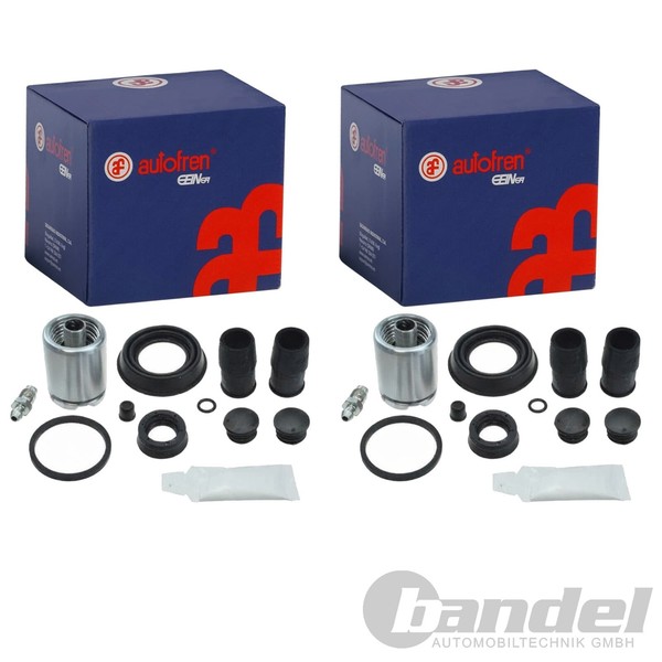 2X Autofren Bremssattel RAPARATUR-SATZ Hinten Passend FüR Ford Focus Kuga-image