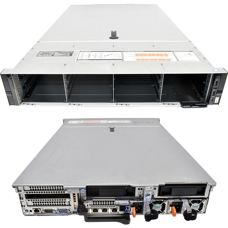 Dell EMC PowerProtect DD3300 Storage no CPU no PC4 RAM 18Bay LFF 3.5" H730P mini