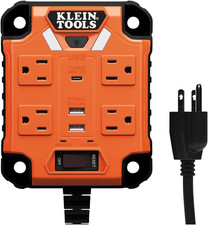 29601 Magnetic Power Strip with Surge Protector, Extension Cord, 4 Outlets, 3 US