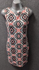 Boohoo Geometric Print Slip Dress UK 10 LN062 BB 18