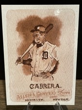 Miguel Cabrera 2025 Topps Shoebox Treasures Andy Friedman #88 Sepia /50 Bookend
