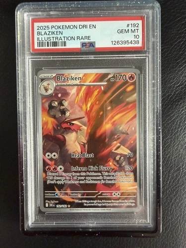 Pokemon Blaziken Destined Rivals Illustration Rare #192 PSA 10 Gem Mint