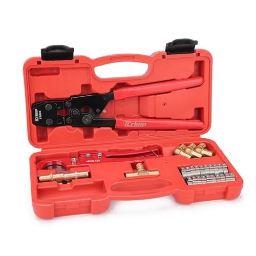 Cinch Clamp Crimping Tool Kit 3/8 to 1 Inch, Rings, Fittings, PEX Cutter
