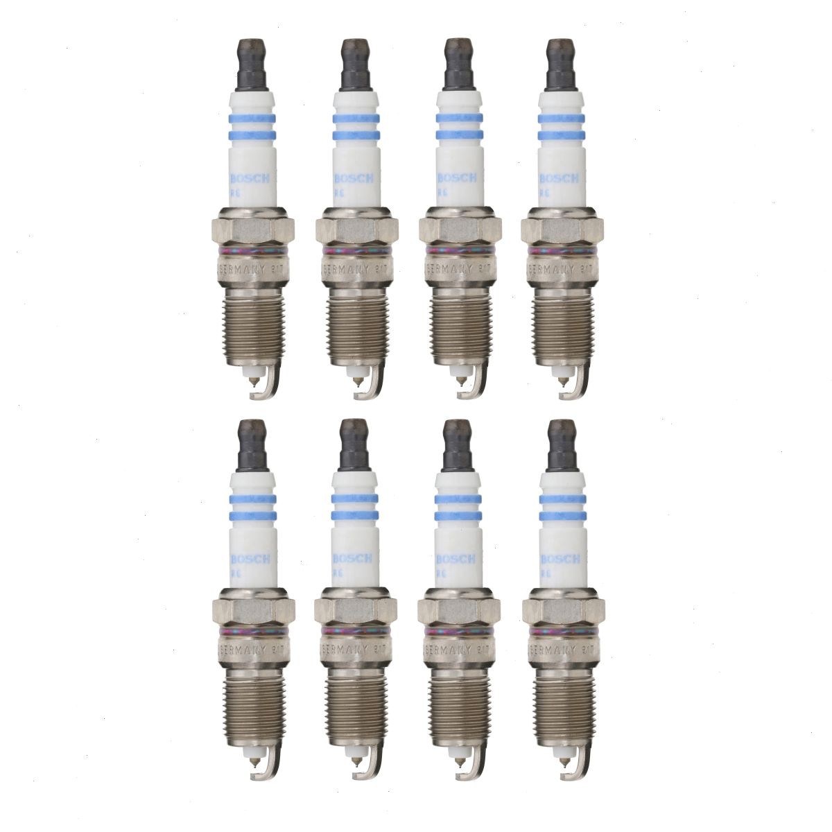 8 pc Bosch Double Iridium Spark Plugs for 2007-2013 Chevrolet Avalanche 5.3L xo