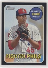 2018 Topps Heritage Minor League Edition Black 41/50 Franklyn Kilome #104 x0z