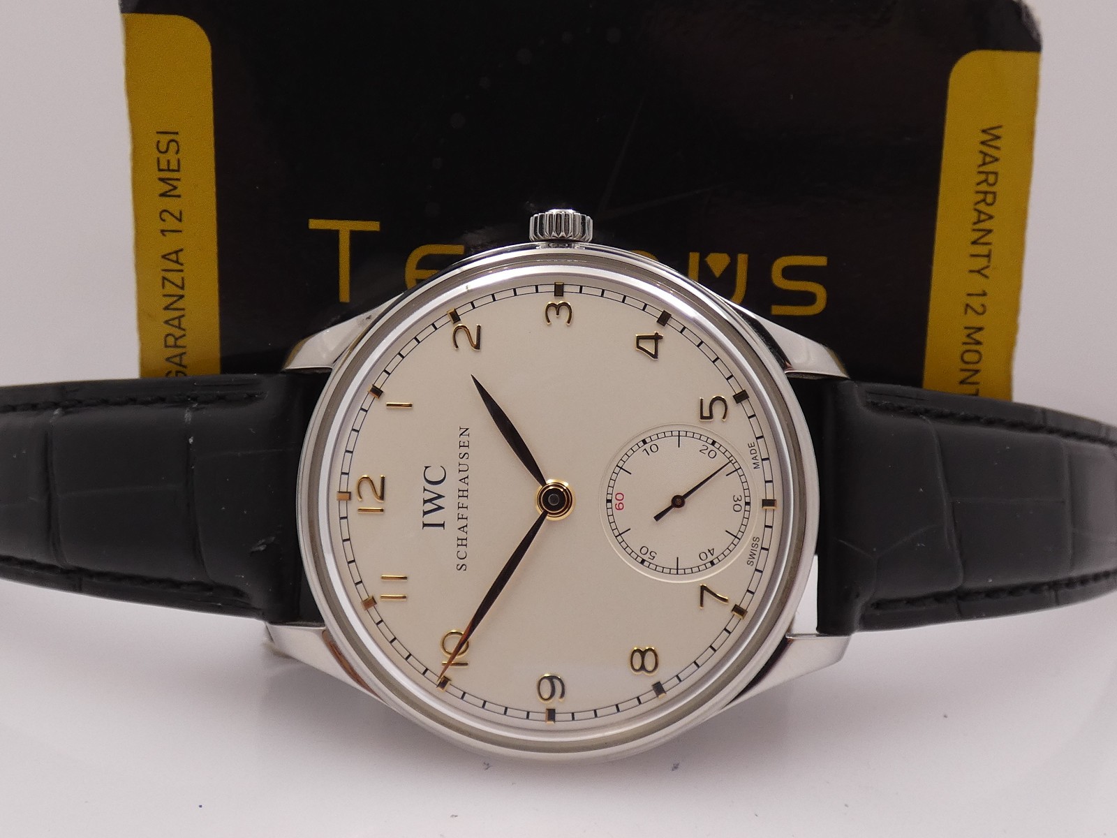 IWC PORTUGUESE HAND-WOUND 44mm IW5454 TOP CONDITION BOX&PAPERS HAND WIND WATCH
