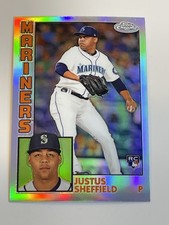 2019 Topps Chrome Baseball 35th Anniversary - Justus Sheffield RC - Mariners