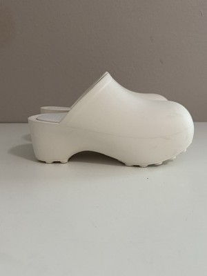Praying White 'Praying' Clogs Size 7 Women