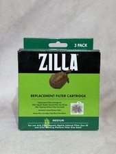 Zilla Replacement Filter Cartridges Medium, 3 Count  1 Extra Cartridge