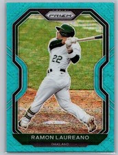 2021 Panini Prizm #88 Ramon Laureano Teal Wave Prizm