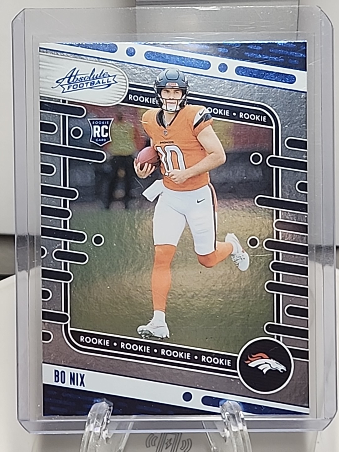 2024 Panini Absolute - Rookies Bo Nix #112 (RC) Blue DENVER BRONCOS