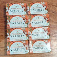 Jabón en barra de baño de suero de leche de karité Yardley London paquete múltiple de 4 oz lote de 8