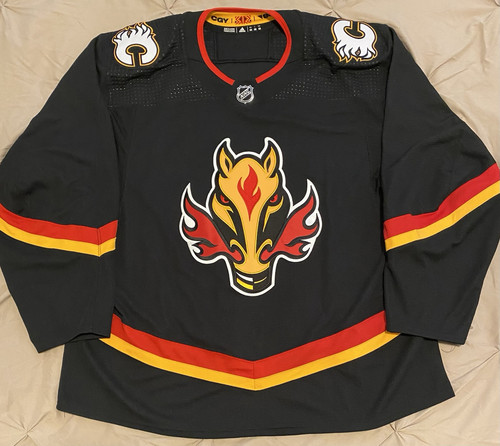 Calgary Flames Adidas Reverse Retro 1.0 Team Issued Made In Canada MIC Jersey 58 - Picture 1 of 3