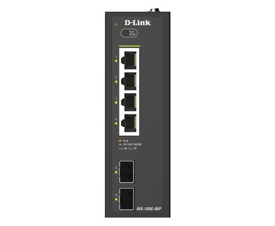 D-Link DIS-100G-06P Industrial Gigabit 6-Port Unmanaged Switch