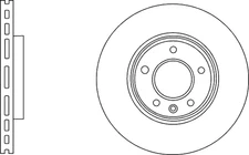 2x Vented Brake Discs and Pads fits CHEVROLET ORLANDO J309 1.8 Front 2011 on Set