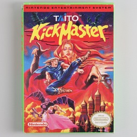 Kick Master NES Nintendo Game/Box/Manual - Authentic/Cleaned/Tested