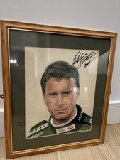 Eddie Irvine Jaguar original F1 signed portrait