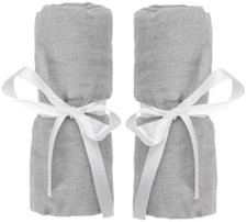 Fitted Sheets for Travel Crib  Play Yard Floor Pad 2-Pack - Ultra-Breathable,