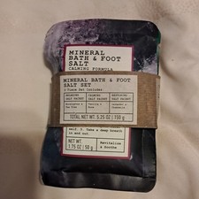 3 Piece Scented Mineral Bath  Foot Salt Bath Calm, Relax, Restore 3 Scents