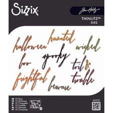 Tim Holtz HANDWRITTEN HALLOWEEN Sizzix Thinli...