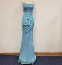 Windsor Womens Sequin Mermaid Fairy Whimsical Maxi Prom Dress Size XS Fitted