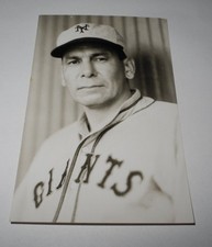 CHIEF BENDER Real Photo Postcard RPPC 1931 New York Giants George Burke