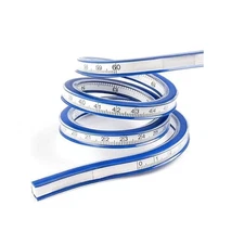 Curve Ruler,24 Inch Flexible Rulers for Drawing and Blue 