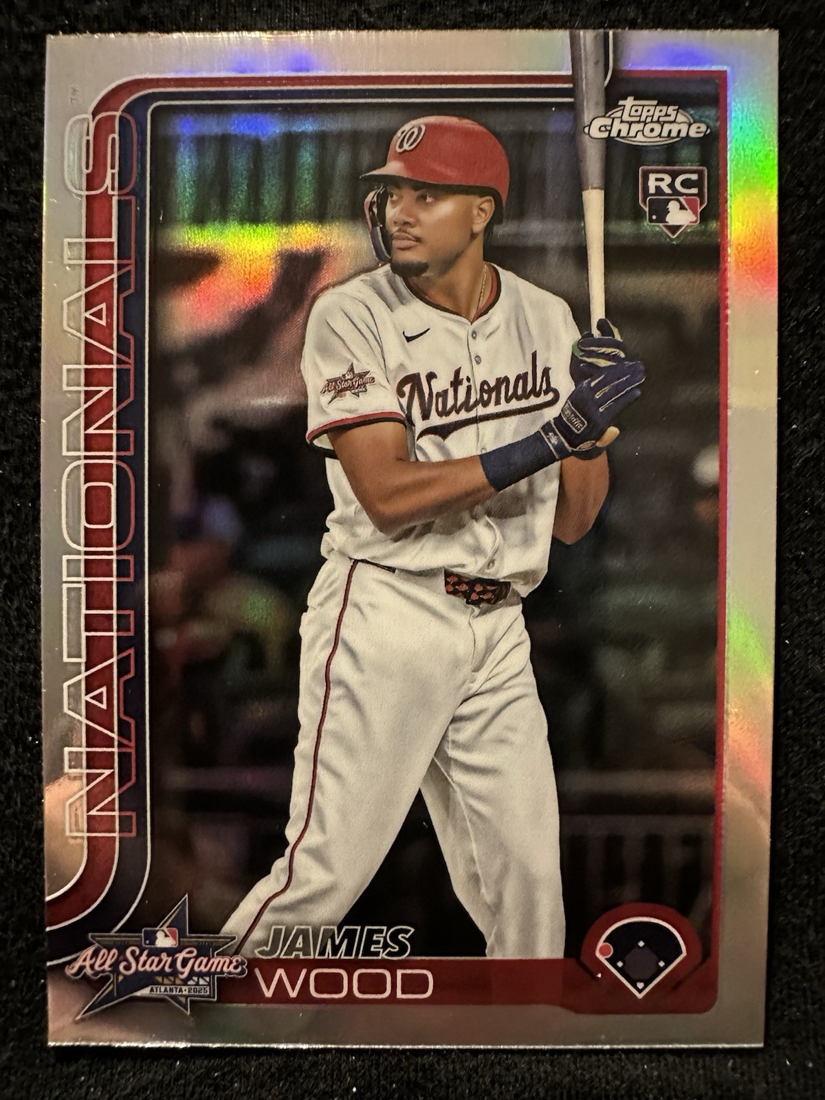 2025 Topps Chrome Update James Wood All-Star Game Refractor RC