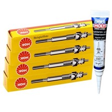 4x NGK Glühkerzen + LIQUI MOLY Fett für A2 A3 A4 B6 A6 C5 VOYAGER III GALAXY I
