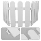  10 Pcs Zaun Für Garten Kunststoff Gartenzaun Einfassungszaun Den