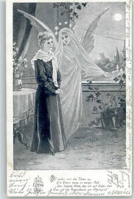 51624758 - Woman Tomb Angel 1905
