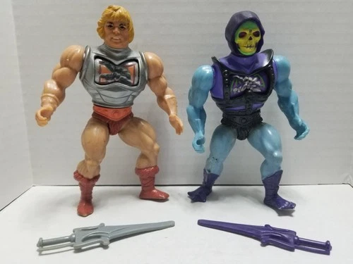 Vintage He-Man Masters Of The Universe Battle Armor Action Figure Lot MOTU 1983