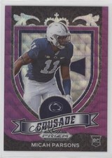 2021 Panini Prizm Draft Picks Crusade Purple Wave Prizm Micah Parsons #175 hg6