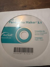 ArcSoft Panorama Maker 3.1 PC, CD-ROM Windows  Mac OS - EXCELLENT