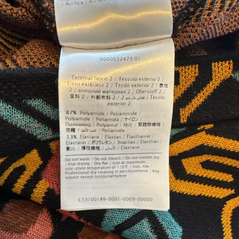 Mono M Missoni Mod Mameluco Sin Mangas Mezcla de Lana Tejido Abstracto - Talla 40 Nuevo con Etiquetas Foto 3 de 4