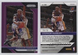 2018-19 Panini Prizm Purple Prizm /75 Stephon Marbury #265