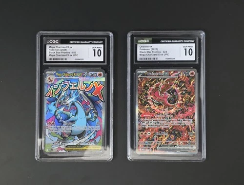 CGC 10 SET Mega Charizard ex 023 Oricorio ex 024 Phantasmal Flames UPC Promo