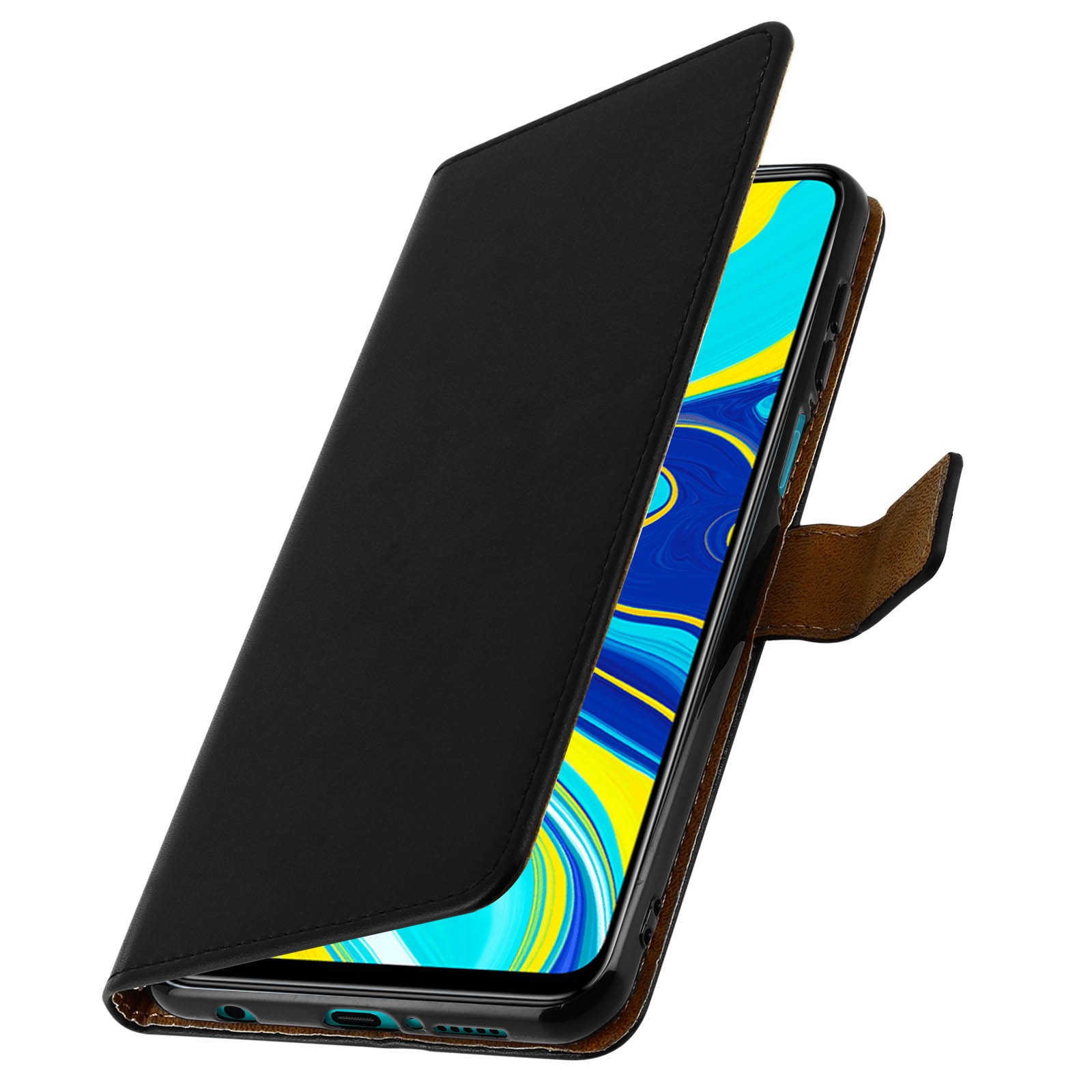 Étui folio pour Redmi Note 9 Pro Max clapet support vidéo en cuir - 2