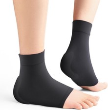 Achilles Tendon Heel Protector - Compression Padded Sleeve Socks - Promifun