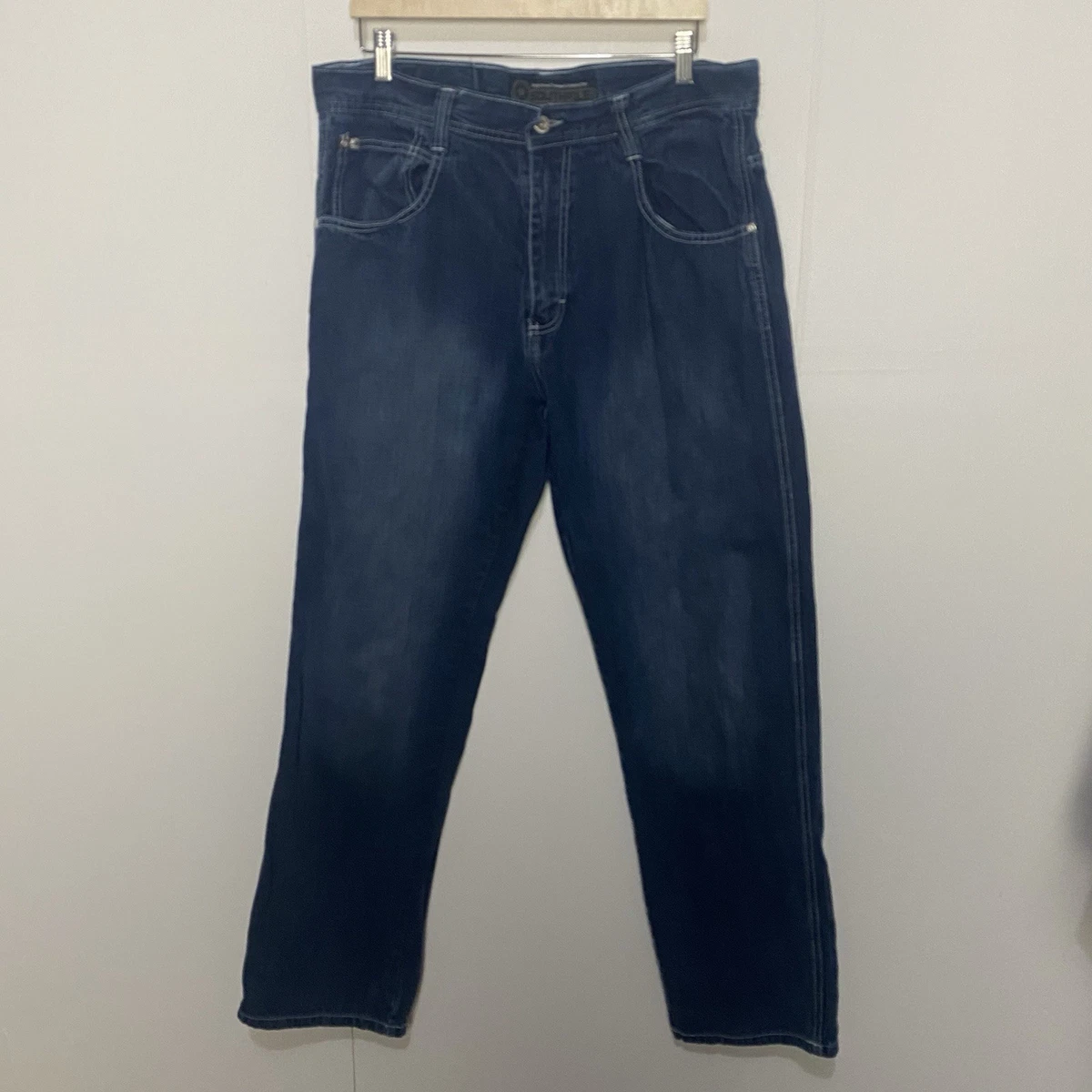 Preços baixos em Southpole Azul Jeans Masculino 34 em Costura