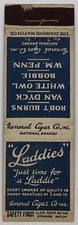 1910’s General Cigar Co. “Laddies” Cigarettes SF Matchbook Cover White Owl