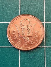 2001  Barbados  1  Cent  Coin - KM#10A - Combined Shipping - 2x2 Flip - Item B38