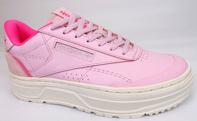 NEW! Reebok Club C Double GED Platform Casual Sneakers Women's Size 7.0 M, Pink