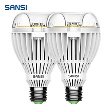 SANSI 2x LED Light Bulbs 5500LM 36W 350W 5000K Daylight A21 Home Workspace