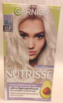 Garnier Nutrisse Ultra Color Nourishing Creme PL2 Ultra Light Platinum Hair Colo